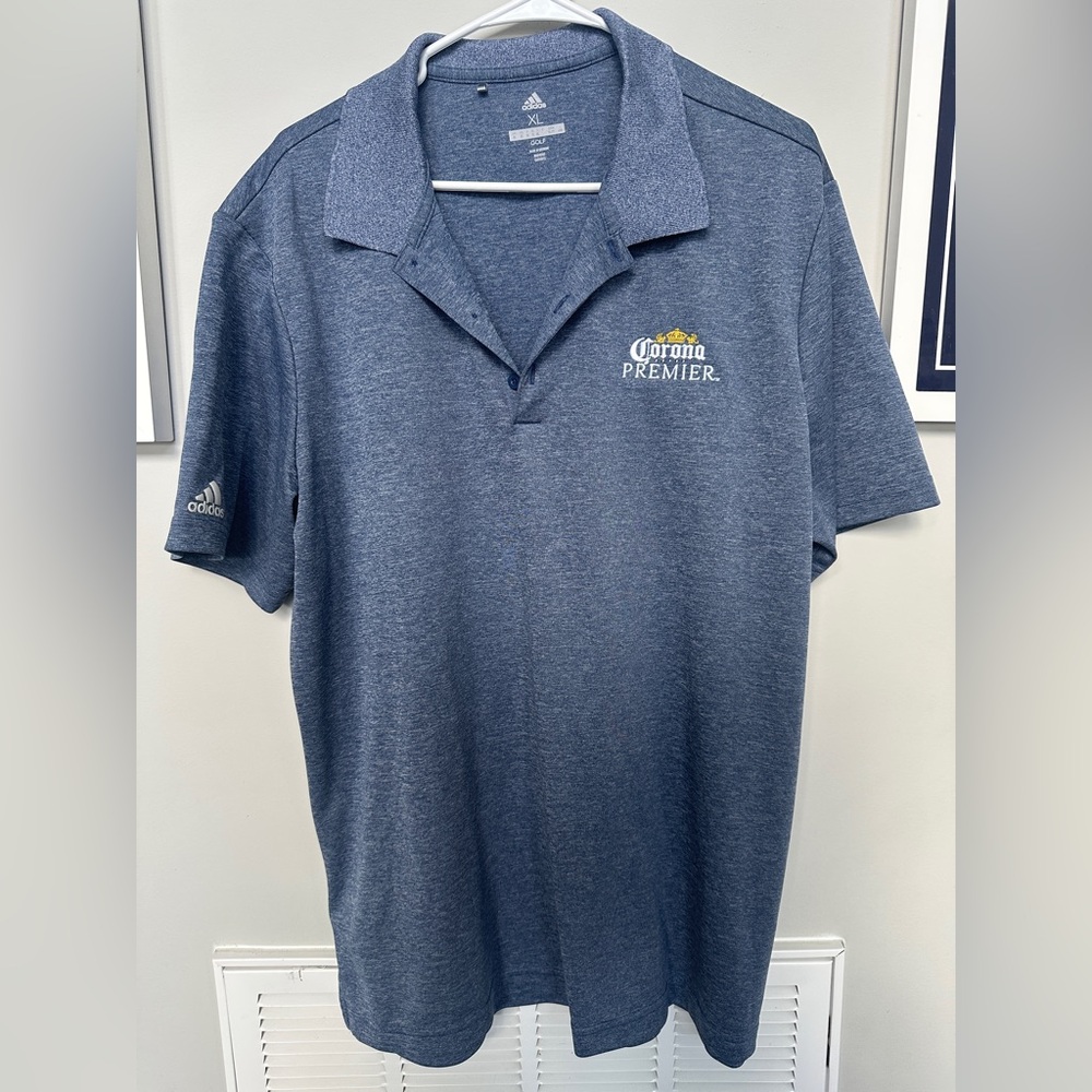 Adidas Men's corona Blue Polo Shirt